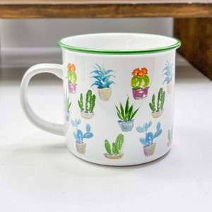 World Market Crazy Plant Lady Ceramic Coffee Mug Cactus Succulents